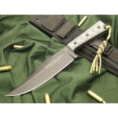 Couteau de Survie Buschraft Tops Prather War Bowie Acier Carbone 1095 Tops Knives Made In USA TPPWB01 - Livraison Gratuite