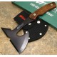 Hache Tactical Axe Tomahawk Lancer Mtech Acier 440 Manche en Bois Idéal pour le Camp & la Rando MT600PK - Livraison Gratuite