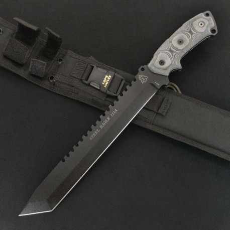 Couteau de Survie Machette Tops Steel Eagle Carbone 1095 Tops