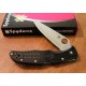 Couteau Spyderco Endura Flat Ground Acier VG-10 Manche FRN Made In Japan SC10FPBK - Livraison Gratuite