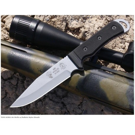 Couteau De Combat Tops Air Wolfe Acier 1095 Manche G-10 Tops Knive Made In USA TPAIR01 - Livraison Gratuite