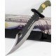 Couteau de Combat Survie United Marine Recon Bowie Machette Lame Acier AUS-6 Serrated UC2863 - Livraison Gratuite