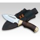 Couteau Bowie Down Under Knives Bushmate Acier 440C Manche Cuir Etui Cuir DUKBM - Livraison Gratuite