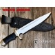 Couteau Poignard Down Under Knives Toothpick Acier 440C Manche Cuir Etui Cuir DUKTP - Livraison Gratuite