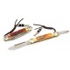 Couteau Rough Rider Dog Bone Muskrat 2 Lames Manche Os + Sifflet Ultrason RR1185 - Livraison Gratuite