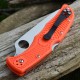 Couteau Spyderco Endura 4 Flat Ground Orange Acier VG-10 Manche FRN Made In Japan SC10FPOR - Livraison Gratuite