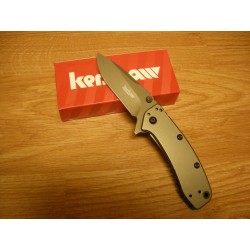 Couteau Kershaw Cryo II A/O Lame 8Cr13MoV Titane Manche Acier/Titane KS1556TI - Livraison Gratuite