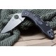 Couteau Spyderco Delica Flat Ground Black Acier VG-10 Manche FRN Made In Japan SC11FPBK - Livraison Gratuite