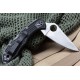 Couteau Spyderco Delica Flat Ground Black Acier VG-10 Manche FRN Made In Japan SC11FPBK - Livraison Gratuite