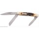 Couteau Schrade Uncle Henry Rancher 3 Lames Acier Carbone/Inox Manche Delrin SCH834UH - Livraison Gratuite