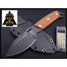 Couteau de Survie Tops Shadow Rider Acier Carbone 1095 Manche Micarta Made In USA TPSDRD01 - Livraison Gratuite