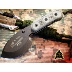 Couteau de Survie TOPS American Trail Master Acier Carbone 1095 Manche Micarta Made In USA TPATM01 - Livraison Gratuite