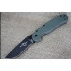 Couteau Ontario Rat 1 OD Green Acier AUS-8 Serrated Manche Nylon Linerlock ON8847OD - Livraison Gratuite