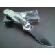 Couteau Ontario Rat 1 OD Green Acier AUS-8 Serrated Manche Nylon Linerlock ON8847OD - Livraison Gratuite