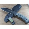 Couteau de Survie Tops Smoke Jumper Acier Carbone 1095 Manche Micarta Etui Kydex Made In USA TPSJ626 - Livraison Gratuite