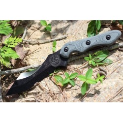 Couteau Tactical TOPS HKT (Hunter, Killer, Tracker) Carbone 1095 Manche Micarta Made In USA TPHKT01 - Livraison Gratuite