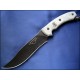 Couteau Tops Longhorn Bowie Acier Carbone 1095 Manche Micarta Etui Nylon Made In USA TPLONGBRMT - Livraison Gratuite