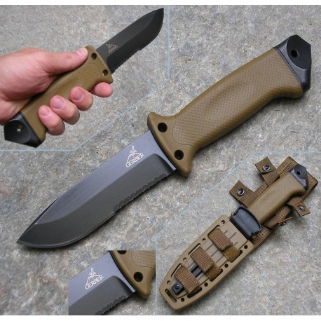 Couteau Gerber LMF II Infantry Coyote Brown Acier 420HC Etui MOLLE Made In USA G1463 - Livraison Gratuite