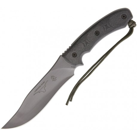 Couteau Tops LONGHORN BOWIE (Black River Wash) Carbone 1095 Made In USA TPLONGBBRW - Livraison Gratuite