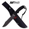 Couteau de Survie Poignard de Chasse Mtech Acier 440 Manche FRN Etui Nylon MT2057BK - Livraison Gratuite