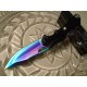 Couteau Tac Force Linerlock A/O Rainbow Lame Acier Inox Manche Alu TF858RB - Livraison Gratuite