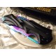 Couteau Tac Force Linerlock A/O Rainbow Lame Acier Inox Manche Alu TF858RB - Livraison Gratuite