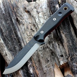 Couteau de Survie Tops B.O.B. Hunter Brothers of Bushcraft Acier 1095 Made In USA Manche G-10 TPBROSBLK10 - Livraison Gratuite