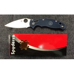 Couteau Spyderco Manix 2 Dark Blue Acier CPM-S110V Manche Fiberglass Made In USA SC101PDBL2 - Livraison Gratuite