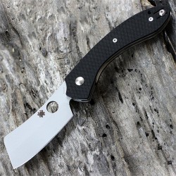 Couteau Spyderco Roc Lame Acier VG-10 Manche G-10 Made In Japan SC177GP - Livraison Gratuite